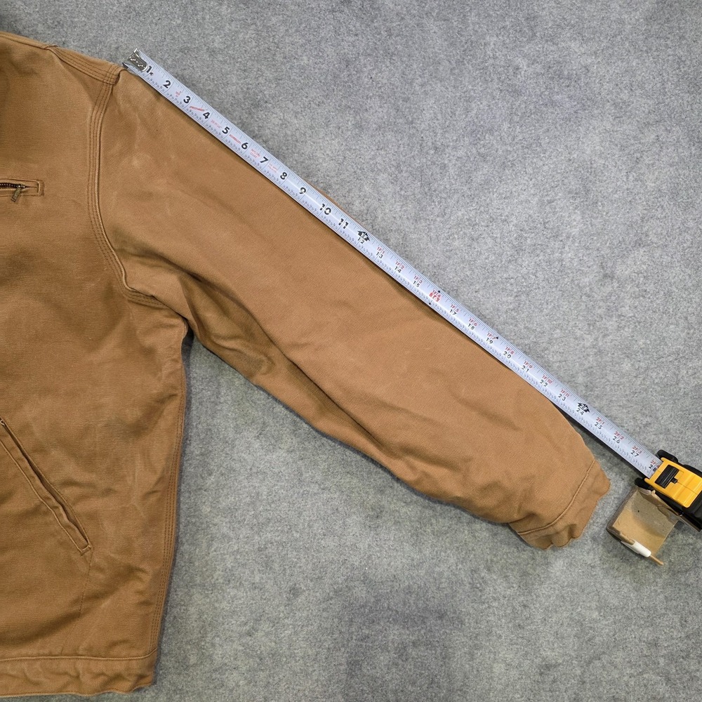 VTG Dickies Jacket Mens LT Brown Blanket Lined Bomber Workwear Corduroy Collar - Picture 9 of 14